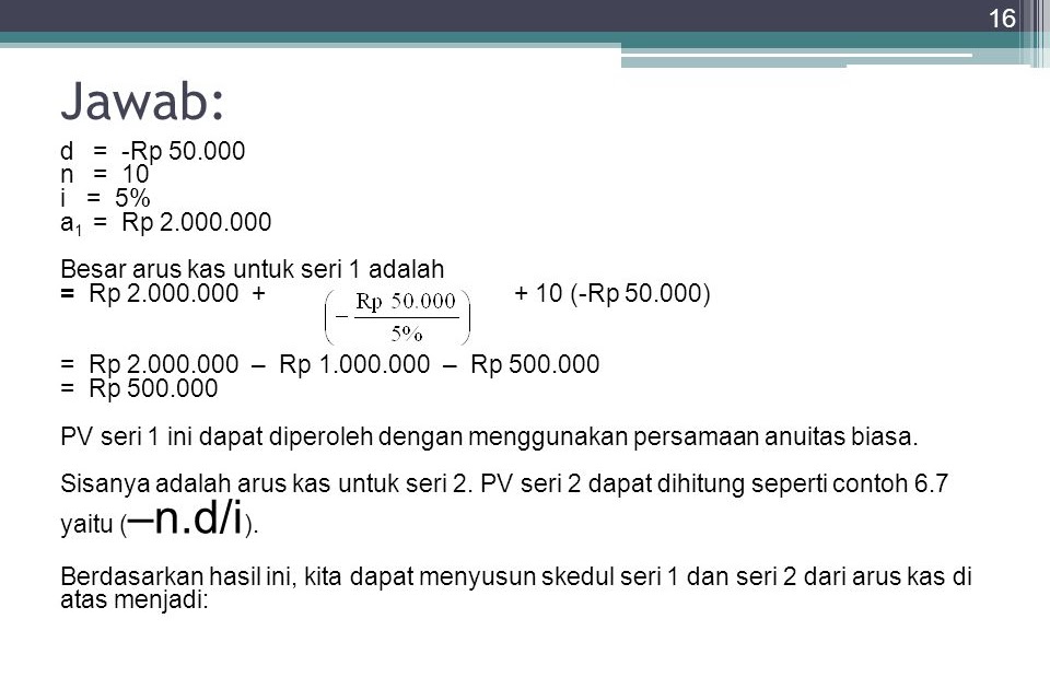 Contoh Soal Anuitas Biasa Beserta Jawabannya - Jawaban Buku