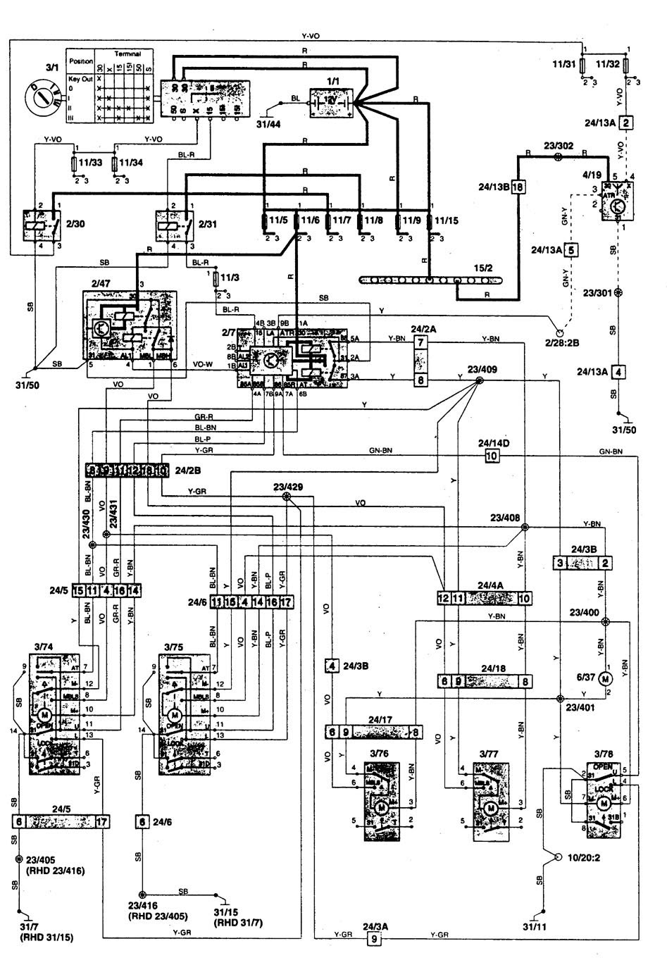 1993 Volvo 850 Wiring Diagram