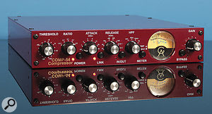 While you may like the effect a certain piece of gear (like this Golden Age Project Comp 54) has on your recordings, passing your left and right channels through it separately is not a good idea. The reason for this is that the compressor can only react to what it is fed at any given time. So when the left and right channels are heard together — after being run through the Comp 54 — the sound will be very uneven. You can get around this by setting up an external side-chain input, which will cause the compressor to react to what it gets from the other channel, but with the Comp 54 this is not possible, so another approach altogether might be in order. While you may like the effect a certain piece of gear (like this Golden Age Project Comp 54) has on your recordings, passing your left and right channels through it separately is not a good idea. The reason for this is that the compressor can only react to what it is fed at any given time. So when the left and right channels are heard together — after being run through the Comp 54 — the sound will be very uneven. You can get around this by setting up an external side-chain input, which will cause the compressor to react to what it gets from the other channel, but with the Comp 54 this is not possible, so another approach altogether might be in order.