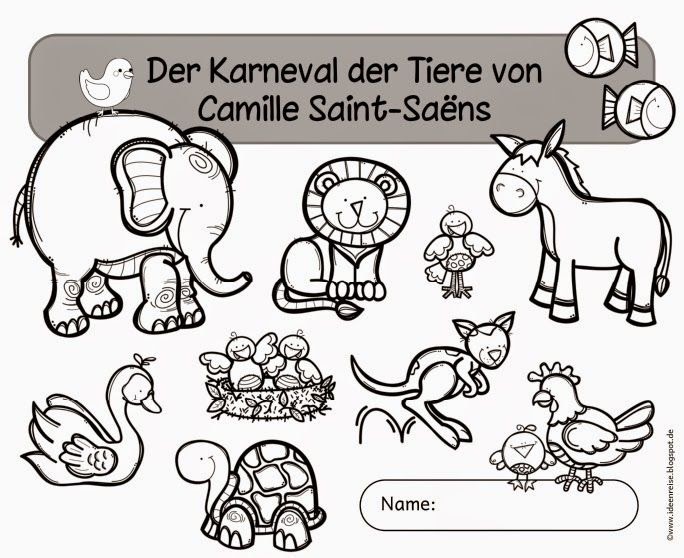 Karneval Der Tiere Bilder Zum Ausdrucken