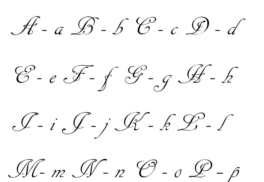 Letra I En Cursiva Mayuscula Y Minuscula