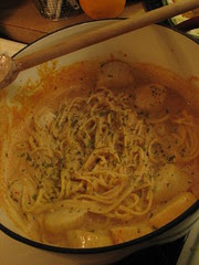 Baked Linguine with Scallops
