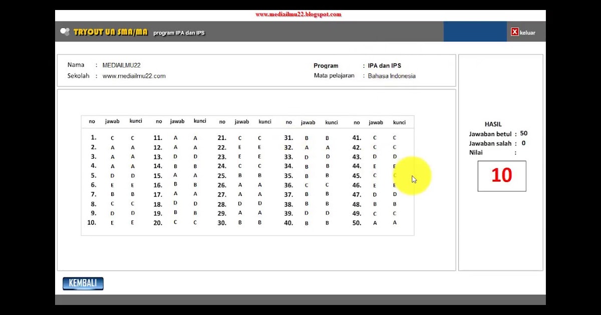 Kunci Jawaban Detik Detik Sma Ipa Bahasa Indonesia Tahun 2019 Kanal Jabar