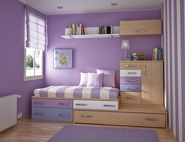 Một trong những mẫu phòng ngủ nhỏ hẹp được bài trí thông minh, thoáng đẹp dành cho trẻ.