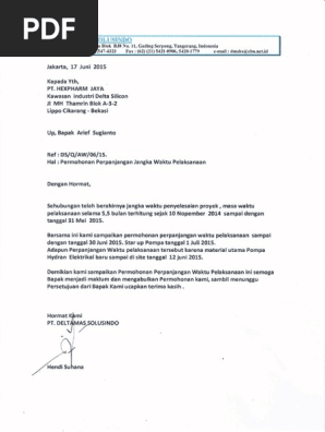 Contoh Surat Permohonan Restrukturisasi Kredit Bank Bagi