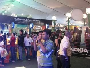Mob at the Trade Exhibit Hall