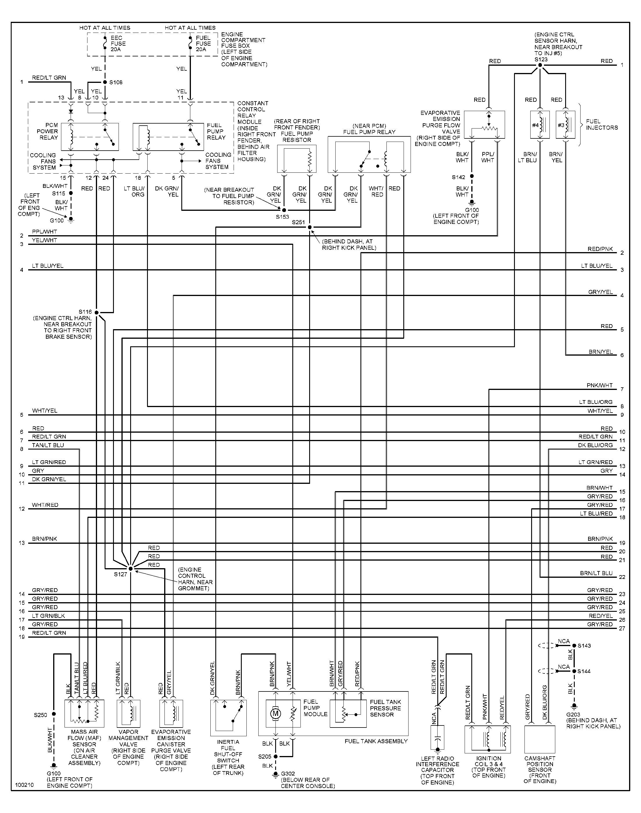 98 Ford Tauru Engine Diagram - Wiring Diagram Networks