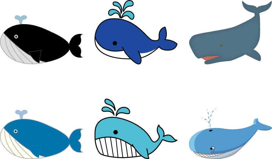 トップコレクション クジラ イラスト かわいい かっこいい無料イラスト素材集