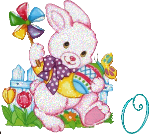 Easter bunny rabbit twirl windmill Hase Hasis Osternhase Ostern animated lapin alphabet alfabeto gif