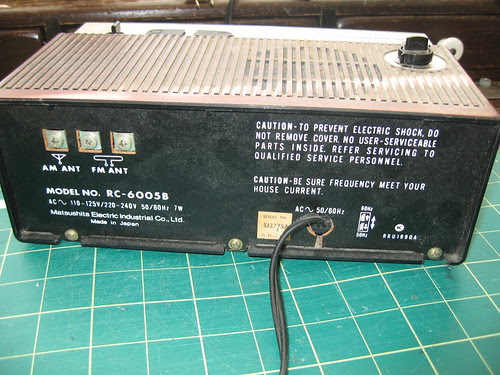 Panasonic "Digital" Clock - Rear