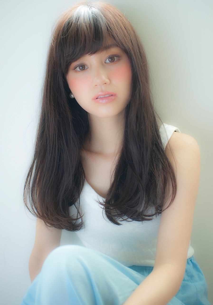 黒髪 ロング ストレート 前髪 Cevik Sajjadi
