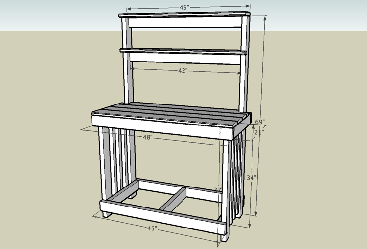 Made By Design More Woodworking Plans For Potting Bench