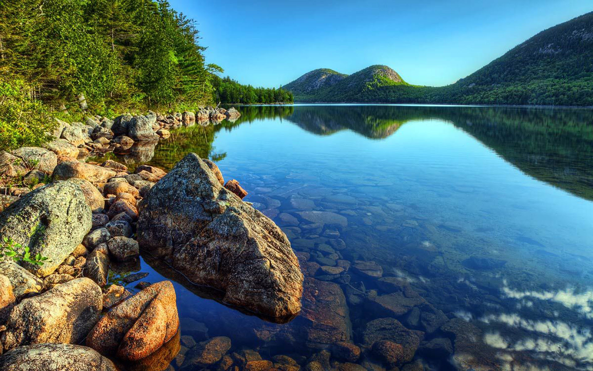 Acadia National Park Maine Jordan Pond Wallpaper Hd 1920x1200