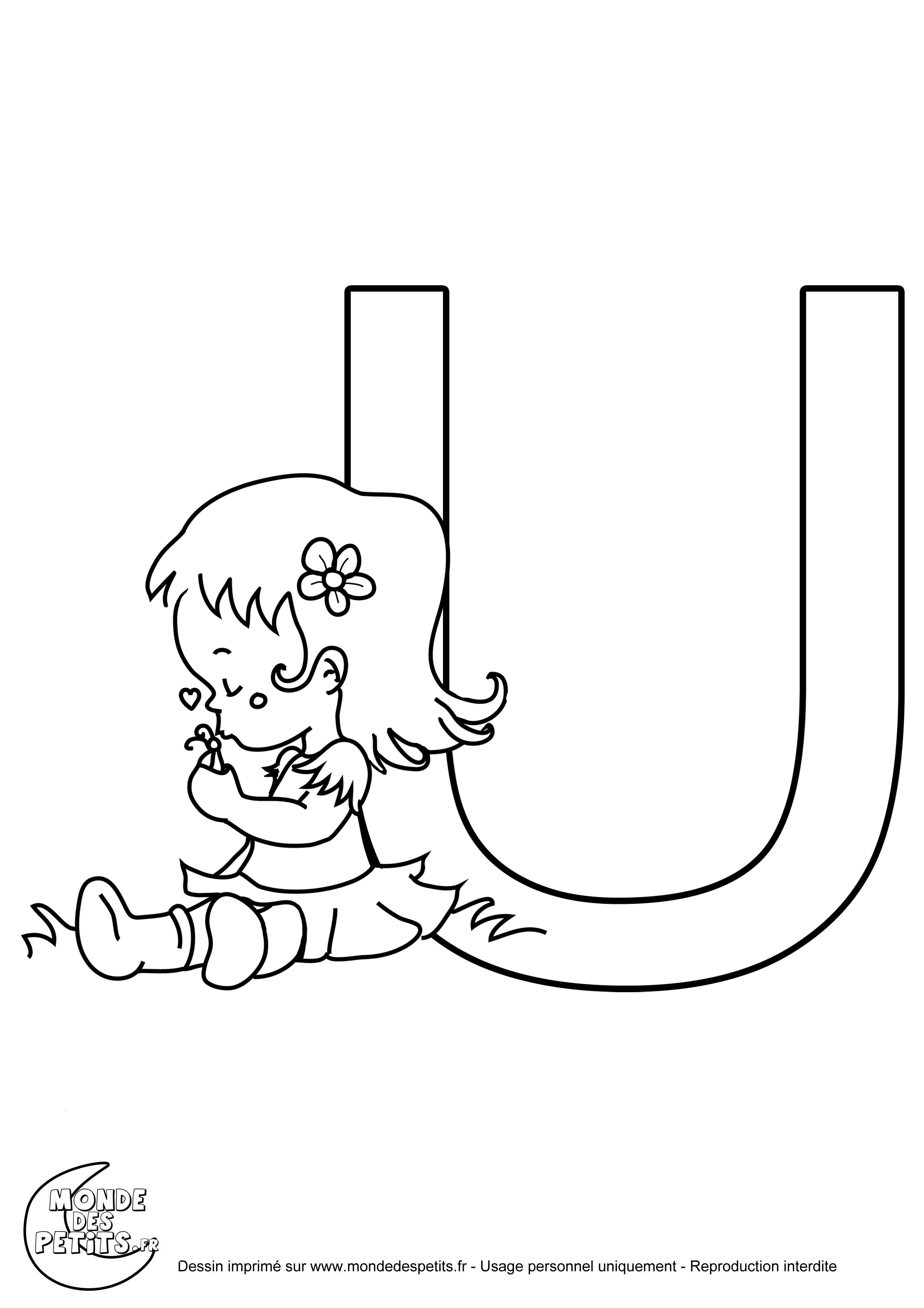 Luxe Coloriage Lettre De L Alphabet A Imprimer  Des Milliers de