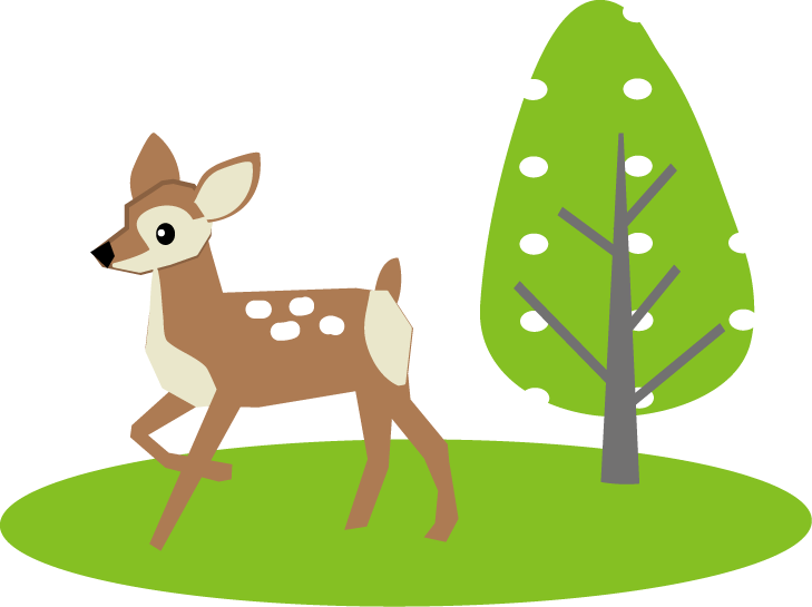 動物の壁紙 綺麗な鹿 イラスト 簡単