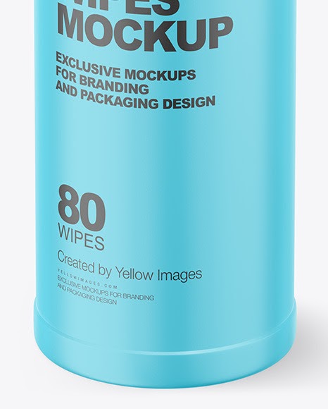 Download Free Cloth Face Mask Mockup Free Mate Opened Sanitizing Wipes Canister Mockup In Packaging Mockups PSD Mockup Template