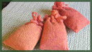 Bag knitted lavender sachet pattern