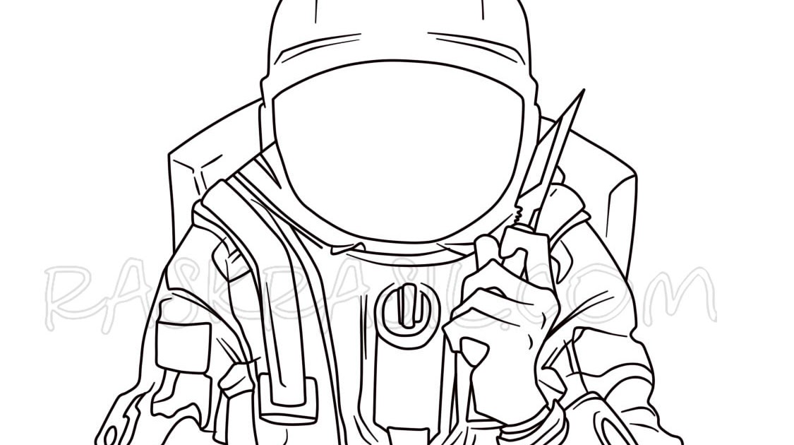 among us predator coloring page