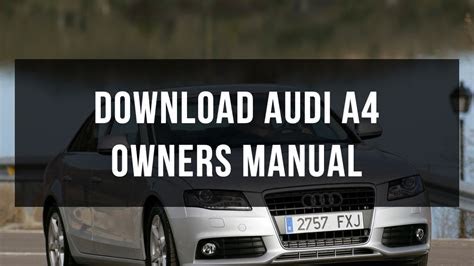 Download AudioBook 2009 audi a4 pdf user manual Kindle Unlimited PDF