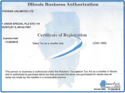 illinois certifications phoenix