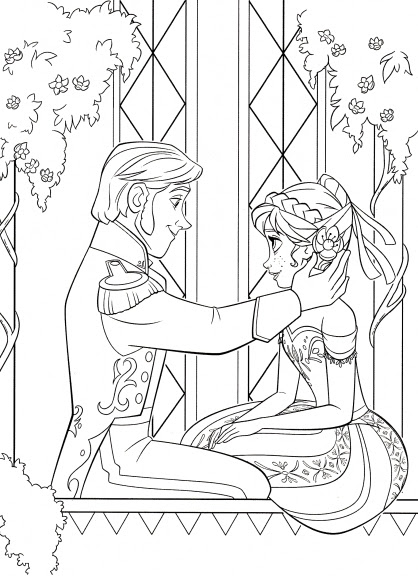 Coloriage Kids dessin chateau reine des neiges