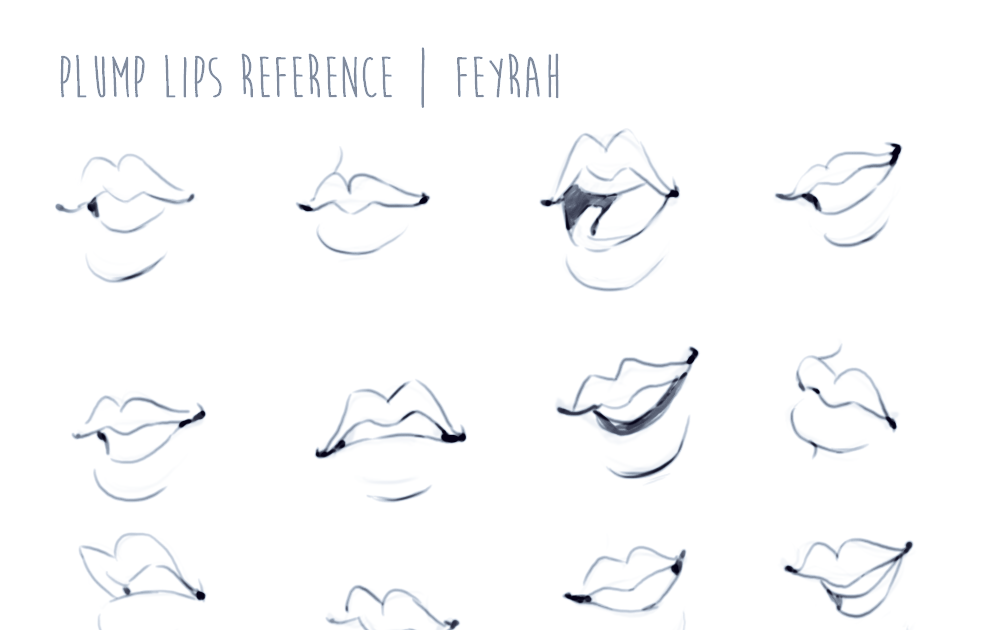 Anime Biting Lip Drawing Reference - Test loro sek