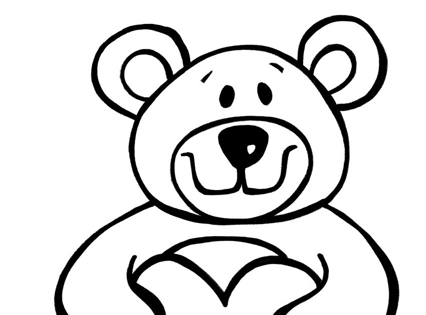 Bear Coloring Pages For Toddlers