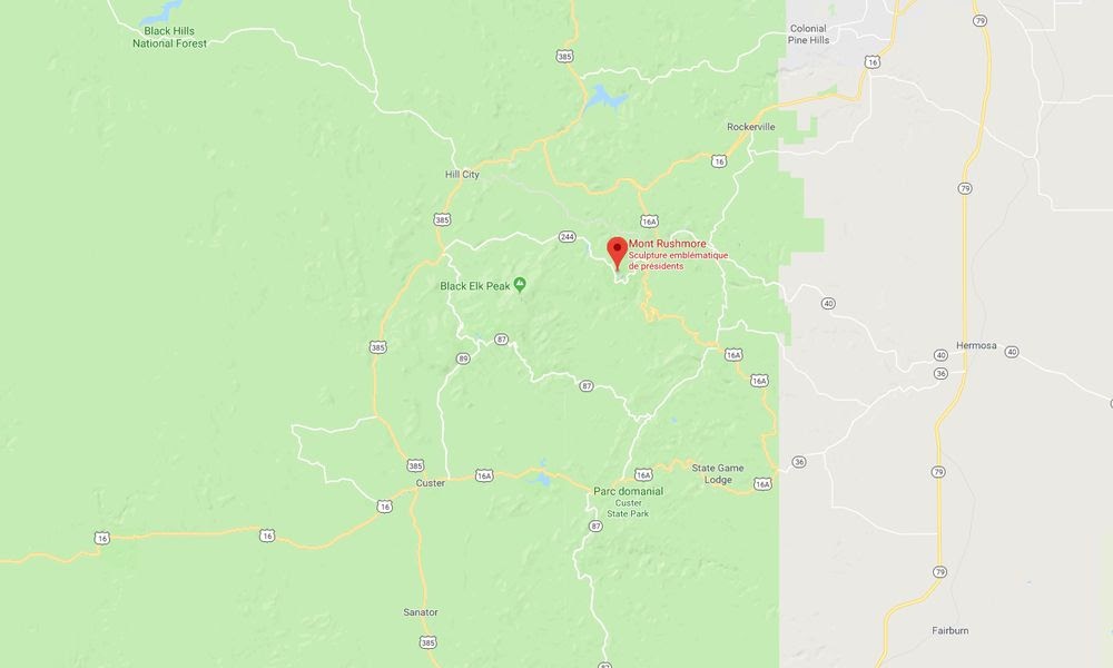 30 Mount Rushmore On Map - Maps Online For You