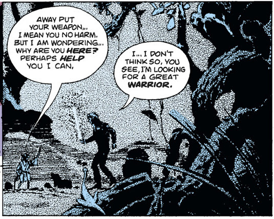 'But I can't see him through all the stipple!'