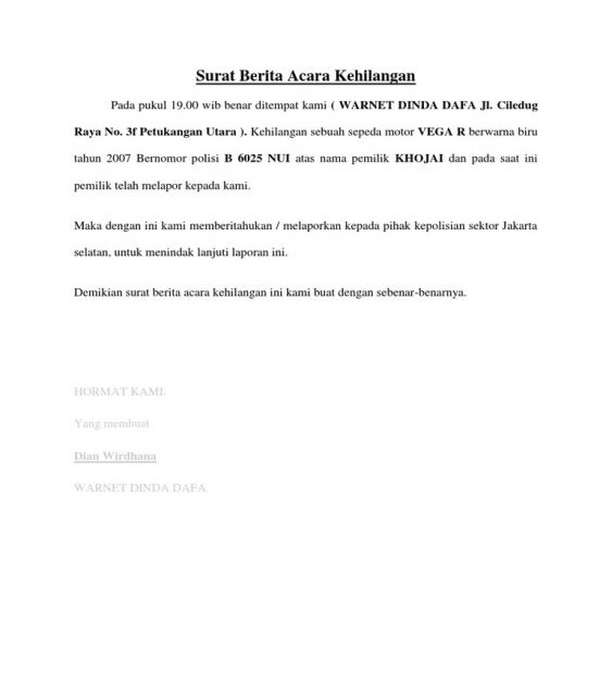 Contoh Berita Acara Kesalahan Input Data Kerkosi