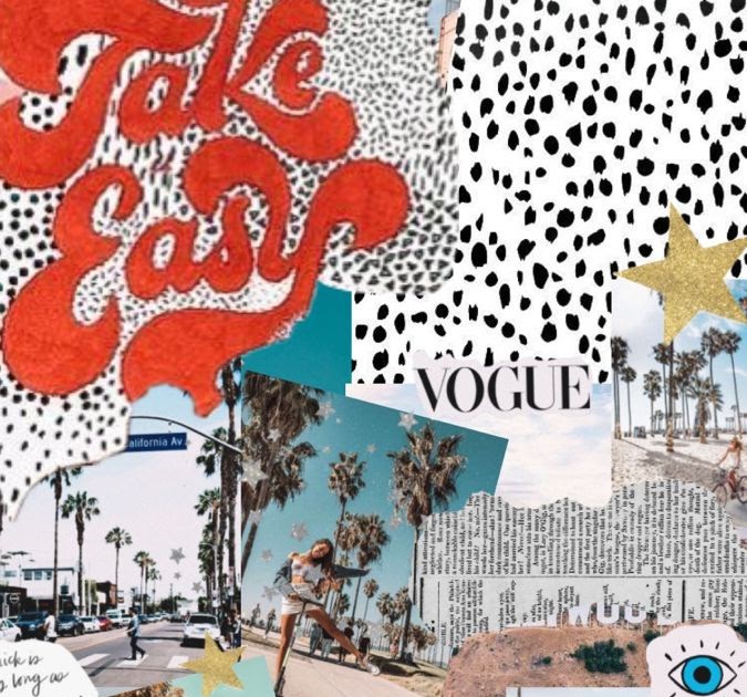 Pinterest Preppy Aesthetic Wallpaper Collage - canvas-411