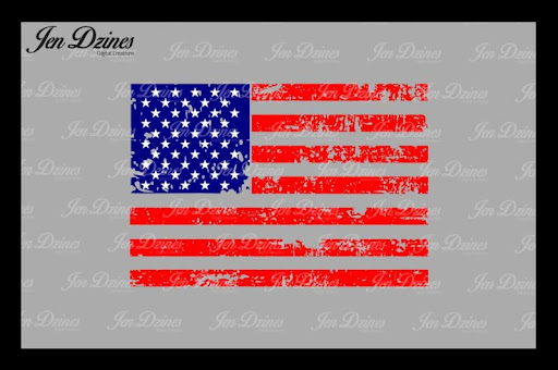 Free Distressed Flag SVG DXF EPS PNG Crafter File