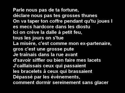 parole inconnu paroles chanson texte freestyle omerta pauvre rappeur divines textes rfrences leurs vu