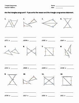 Unit 4 Congruent Triangles Worksheet Answers - SHOTWERK