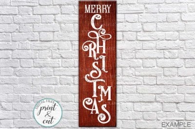 Download Download Vertical Merry Christmas Porch sign digital file ...