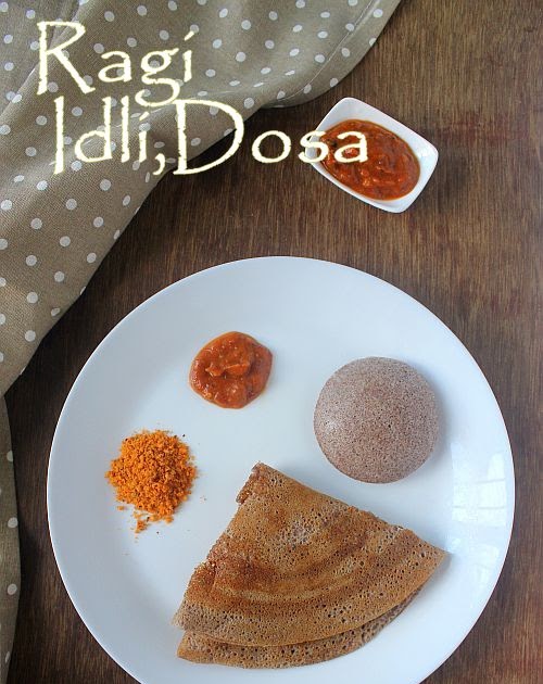 Ragi Idli Dosa Recipe using Ragi flour | Ragi Idli | Ragi Dosa | Ragi Idli Dosa batter