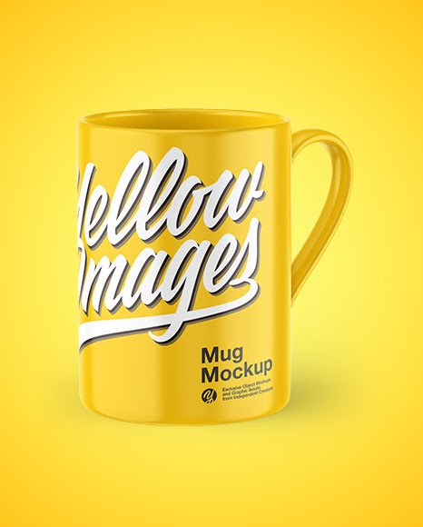 Download Download Black Mug Mockup Free Psd Psd Glossy Mug Mockup In Cup Bowl Mockups On Yellow Images Object A Collection Of Free Premium Photoshop Smart Object Showcase Mock Yellowimages Mockups