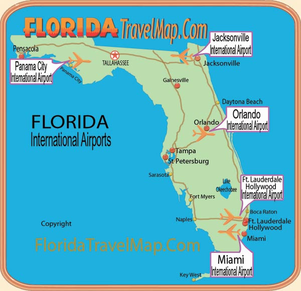 Map Of South Florida Airports - World Time Zone Map