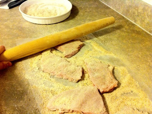Pounding Seasoning into Steak