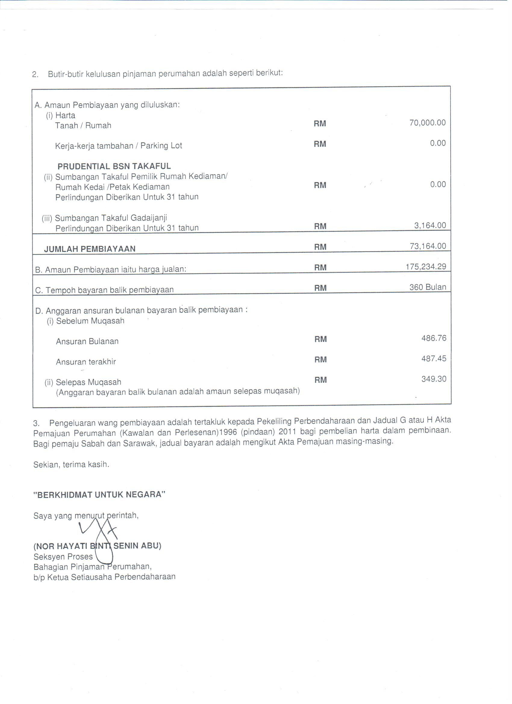 Contoh Surat Rasmi Pembatalan Pinjaman - Wall PPX