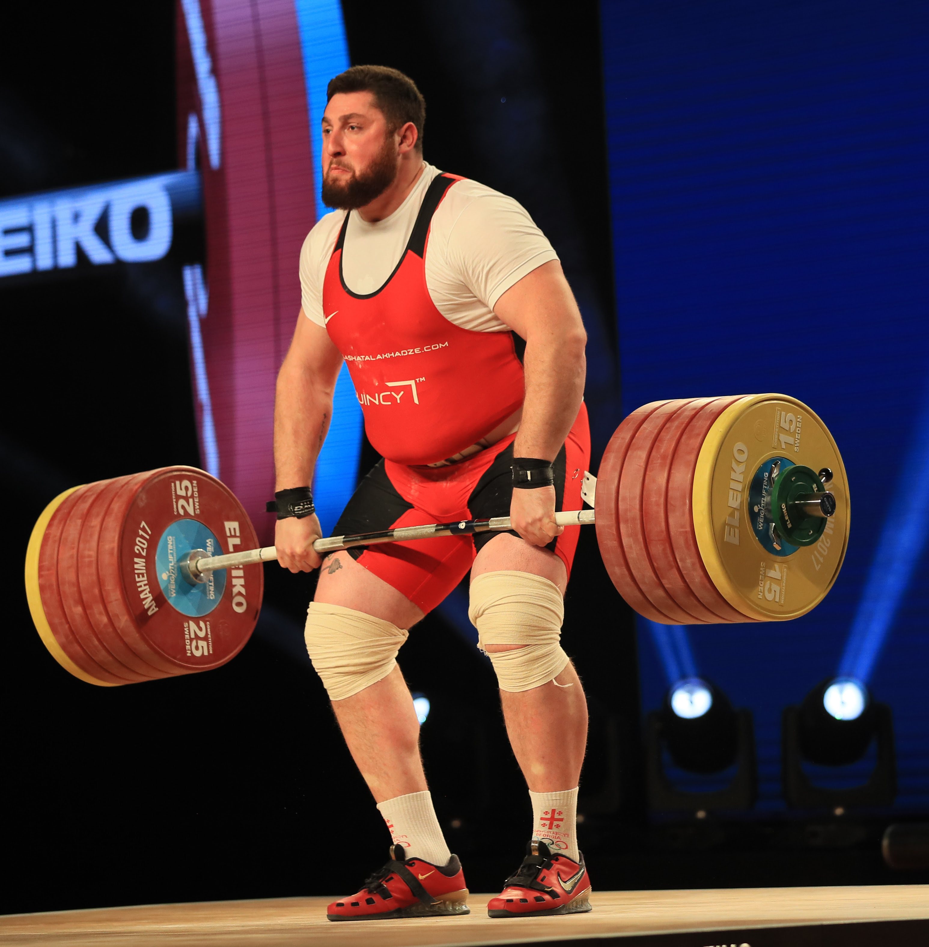 Lasha Talakhadze Weight In pics men's +105kg competition at European