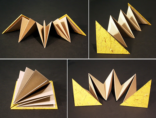 Triangle accordion book