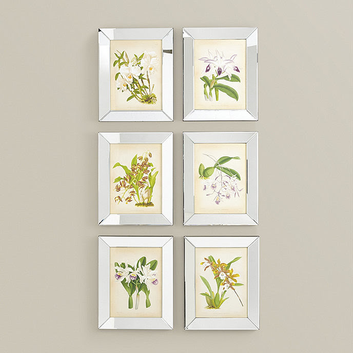 Orchids In Mirror Frame Art