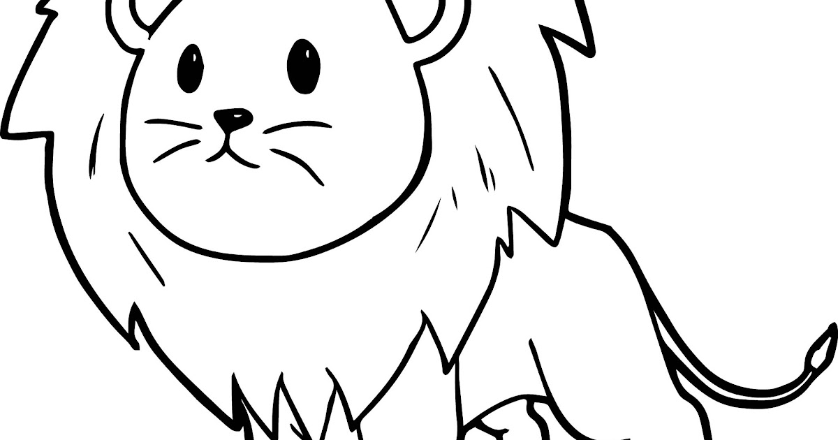 Colouring Pictures Of Lions : African Lion coloring page | Free