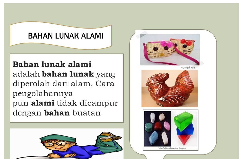 Apa Yang Dimaksud Dengan Bahan Lunak Alami Sekolah Siswa