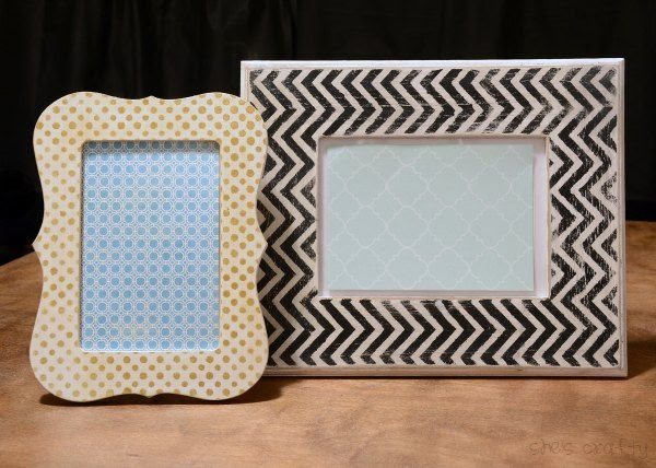 She's Crafty: DIY painted picture frames
