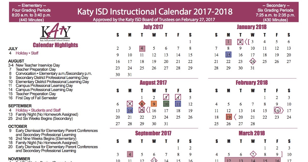 Katy Isd 2023 2024 Calendar