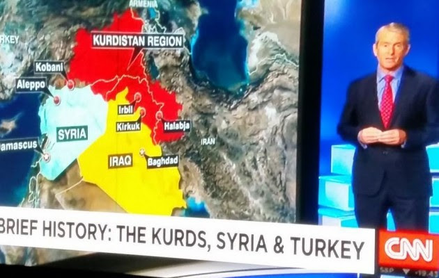 Τον έχουν «τελειωμένο» τον Ερντογάν – Το CNN έδειξε χάρτη του Κουρδιστάν