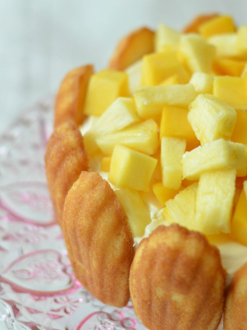 Mango & Pineapple Charlotte Cake