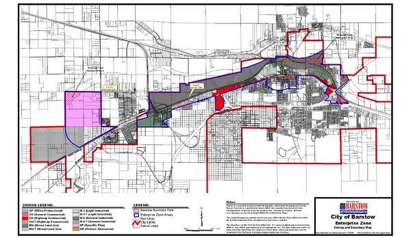 San Bernardino Zoning Map